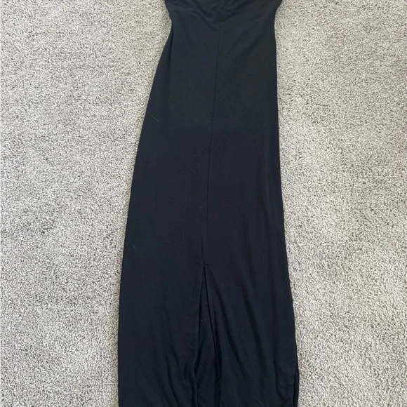 Strapless Black Bodycon Maxi Dress Medium - Picture 4 of 7